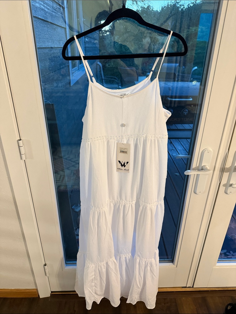 White Mark White Tiered Maxi Sundress